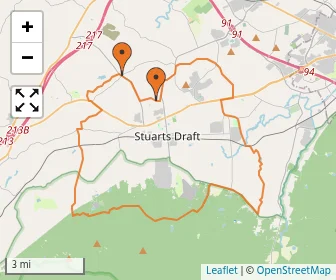Area schools map